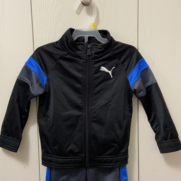 Puma Black, Grey and Blue Warm Up Suit - Picture 3 of 8